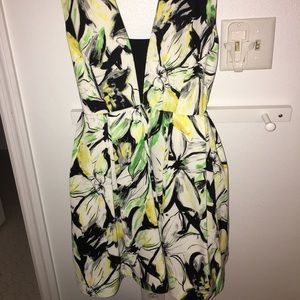 Floral Open back dress